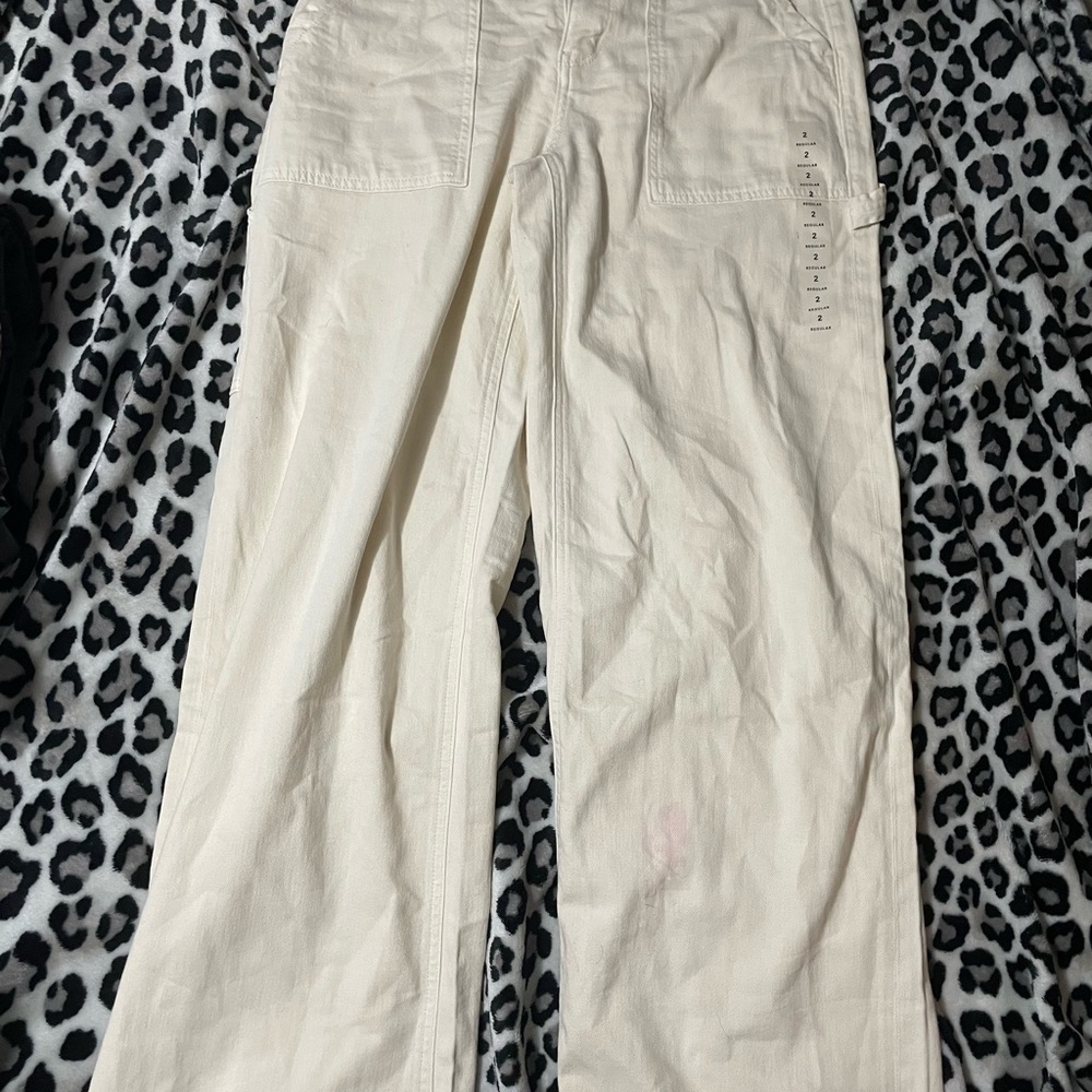 American Eagle Outfitters Cream Pants